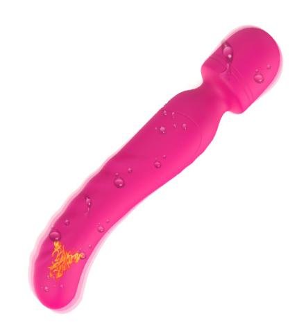 Curved Silicone Vibrator — Red