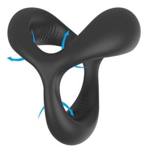 Triple-Loop Ring Accessory — Black