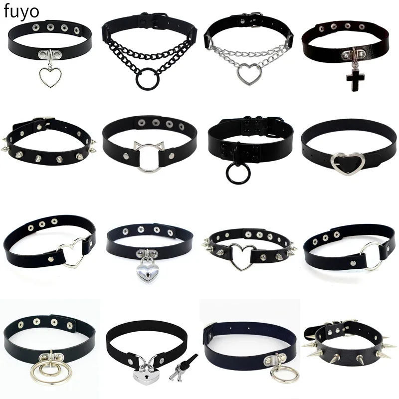 Gothic Leather Choker