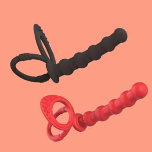 silicone-anal-plug-double-ring-dildo-for-penis